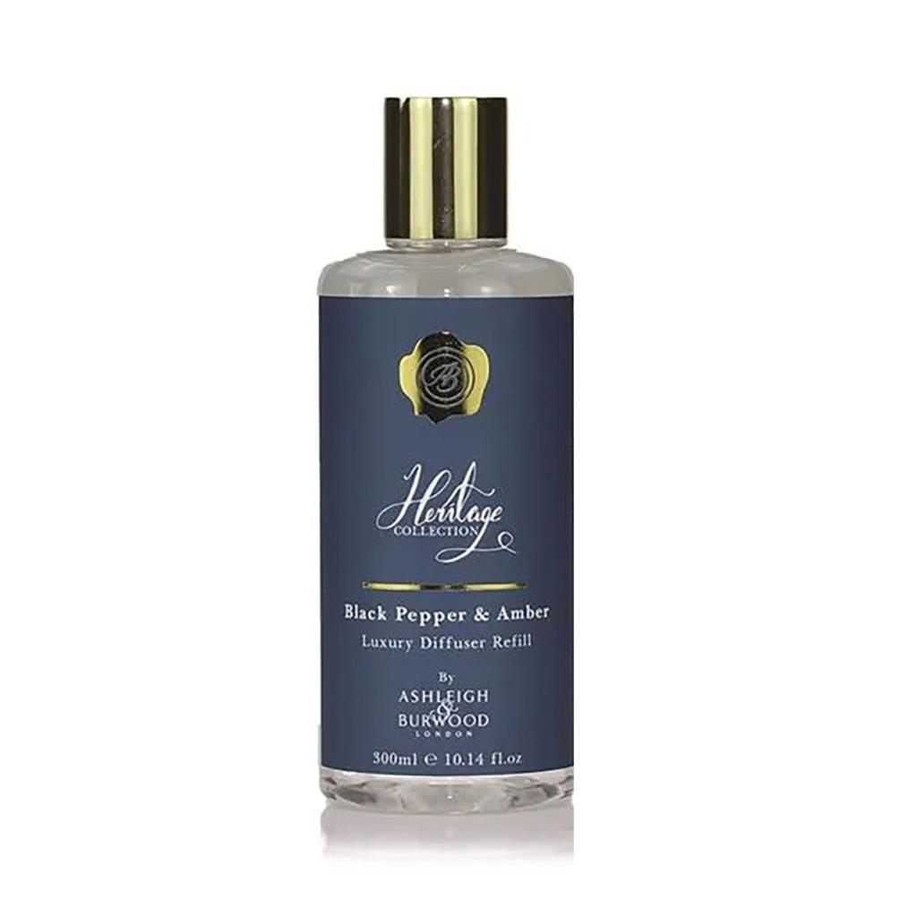 Ashleigh & Burwood Black Pepper & Amber Heritage Collection Reed Diffuser Refill 300ml £13.05